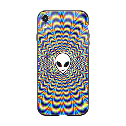 Galactic Vibes back phone cover | glass case for iphone xr