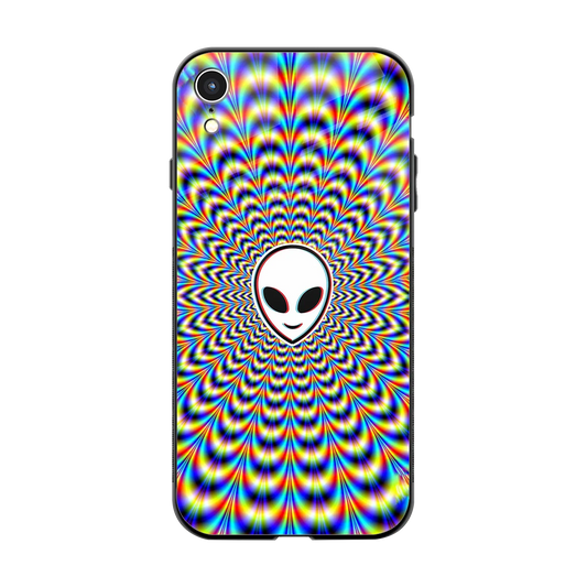 Galactic Vibes back phone cover | glass case for iphone xr