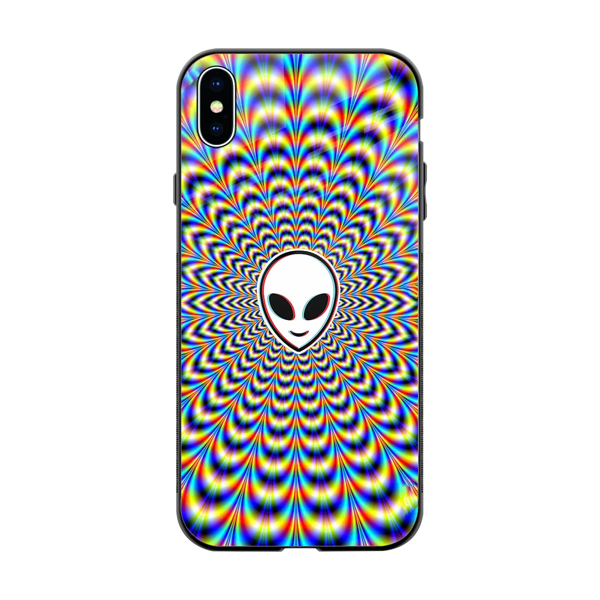 Galactic Vibes back phone cover | glass case for iphone xs max