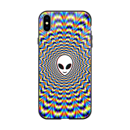 Galactic Vibes back phone cover | glass case for iphone xs max