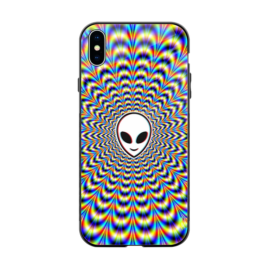 Galactic Vibes back phone cover | glass case for iphone xs max