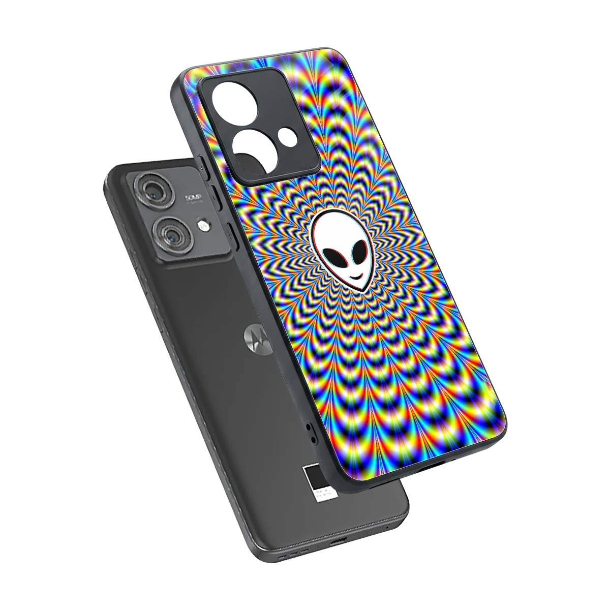 Galactic Vibes sleek motorola edge 40 neo 5g cover with tempered glass back and TPU edges