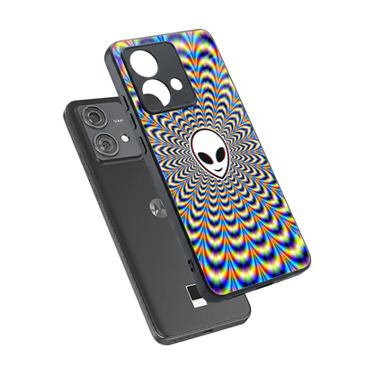 Galactic Vibes sleek motorola edge 40 neo 5g cover with tempered glass back and TPU edges