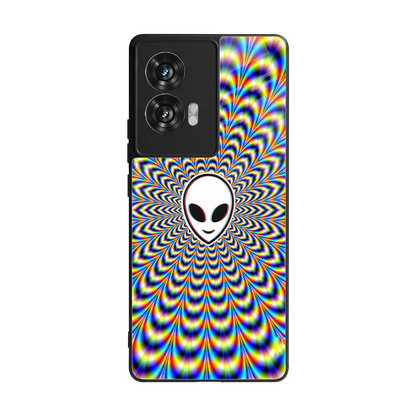 Galactic Vibes back phone cover | glass case for motorola edge 50 fusion