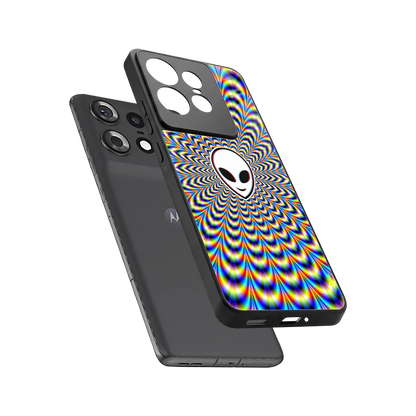 Galactic Vibes sleek motorola edge 50 pro cover with tempered glass back and TPU edges