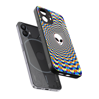 Galactic Vibes sleek nothing phone 2 cover with tempered glass back and TPU edges