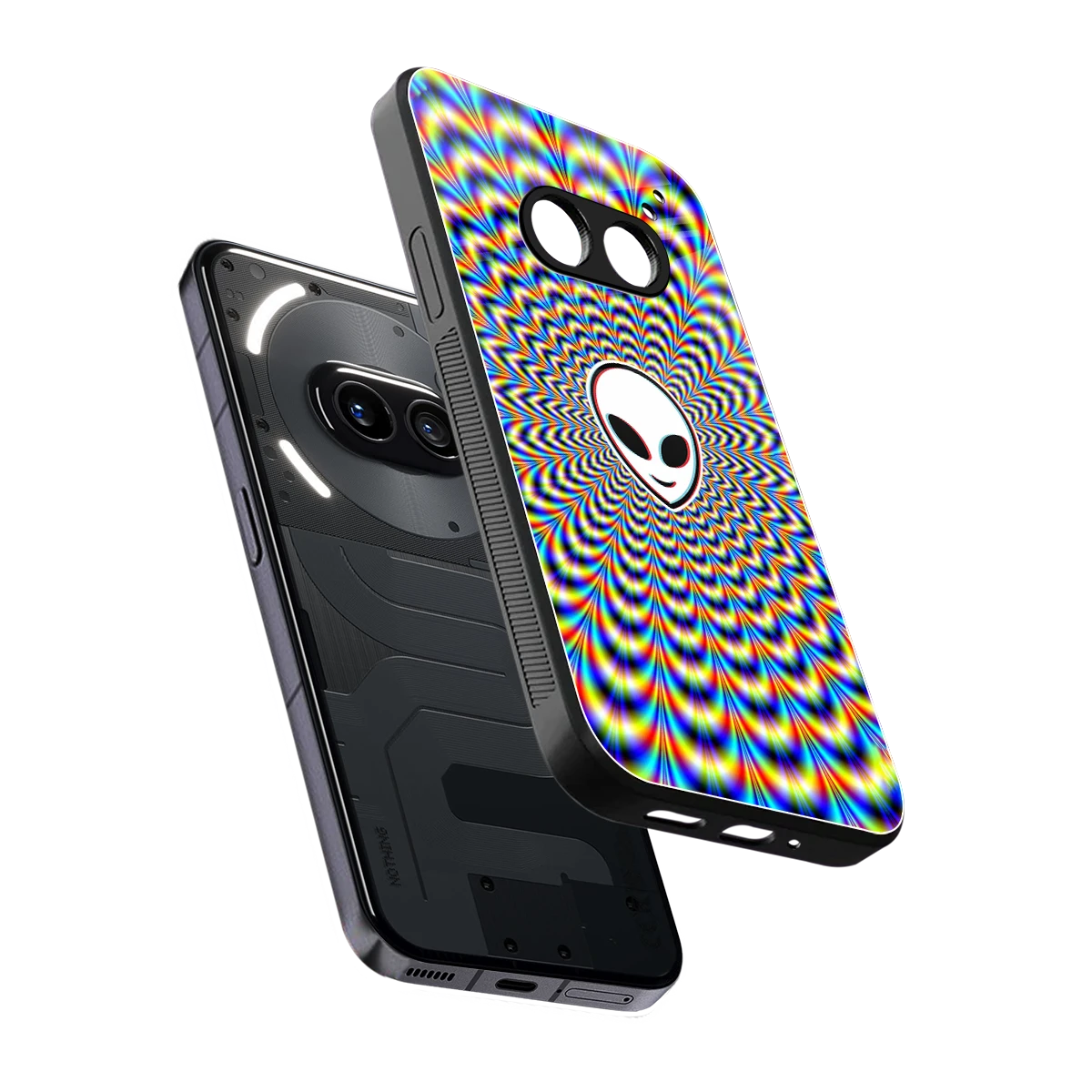 Galactic Vibes sleek nothing phone 2a cover with tempered glass back and TPU edges