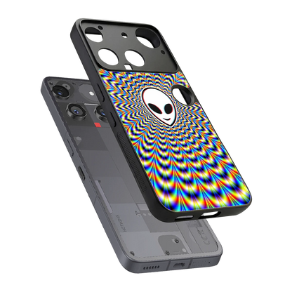 Galactic Vibes sleek nothing phone 3 cover with tempered glass back and TPU edges