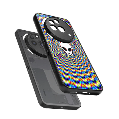 Galactic Vibes sleek nothing phone 3a pro cover with tempered glass back and TPU edges