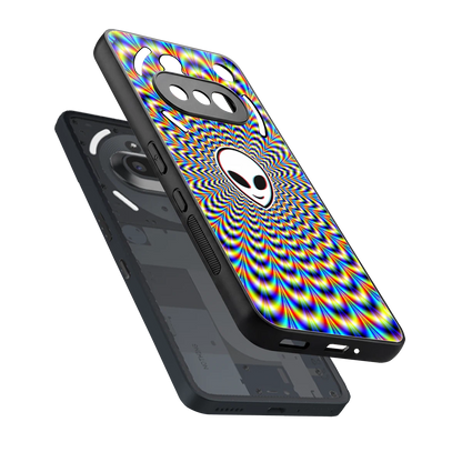 Galactic Vibes sleek nothing phone 3a cover with tempered glass back and TPU edges