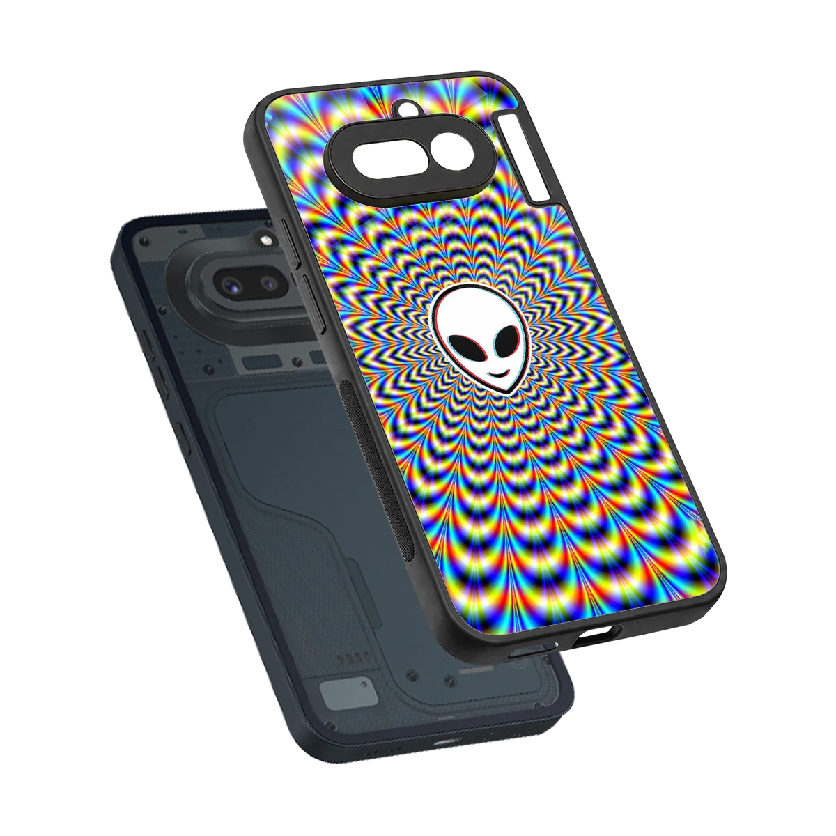 Galactic Vibes sleek nothing phone 4a cover with tempered glass back and TPU edges