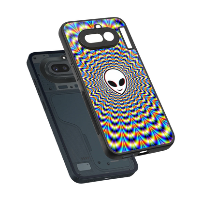 Galactic Vibes sleek nothing phone 4a cover with tempered glass back and TPU edges