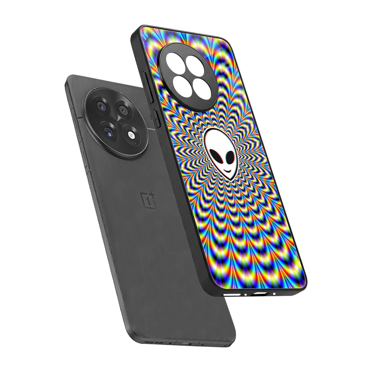 Galactic Vibes sleek oneplus 13r cover with tempered glass back and TPU edges