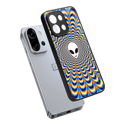 Galactic Vibes sleek oneplus 13s cover with tempered glass back and TPU edges
