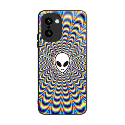 Galactic Vibes back phone cover | glass case for oneplus 15r