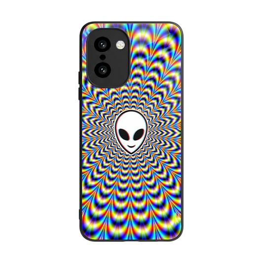 Galactic Vibes back phone cover | glass case for oneplus 15r