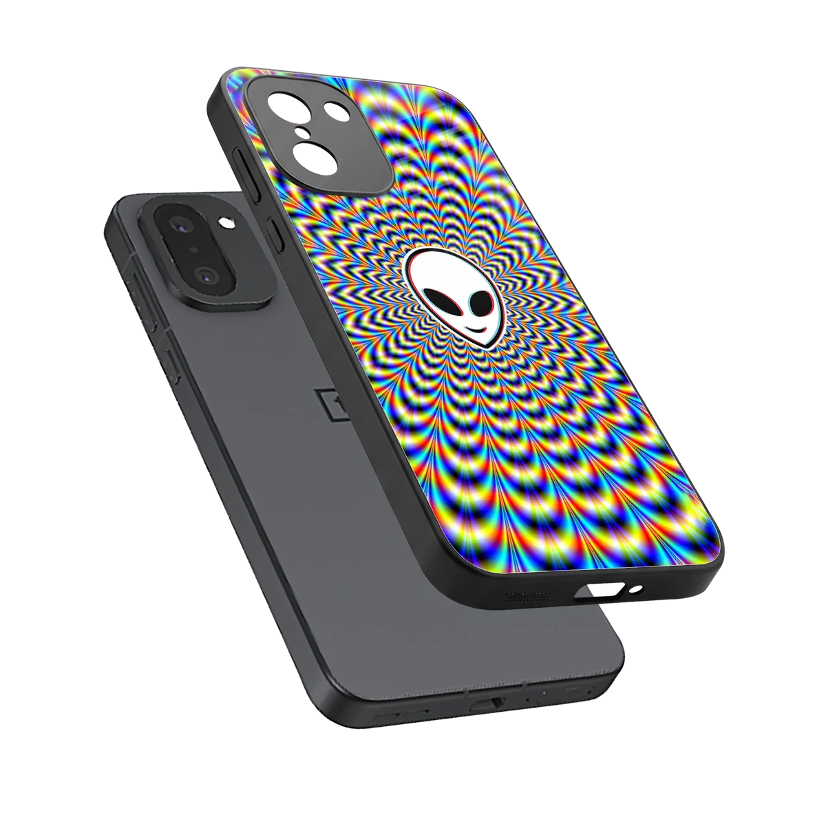 Galactic Vibes sleek oneplus 15r cover with tempered glass back and TPU edges