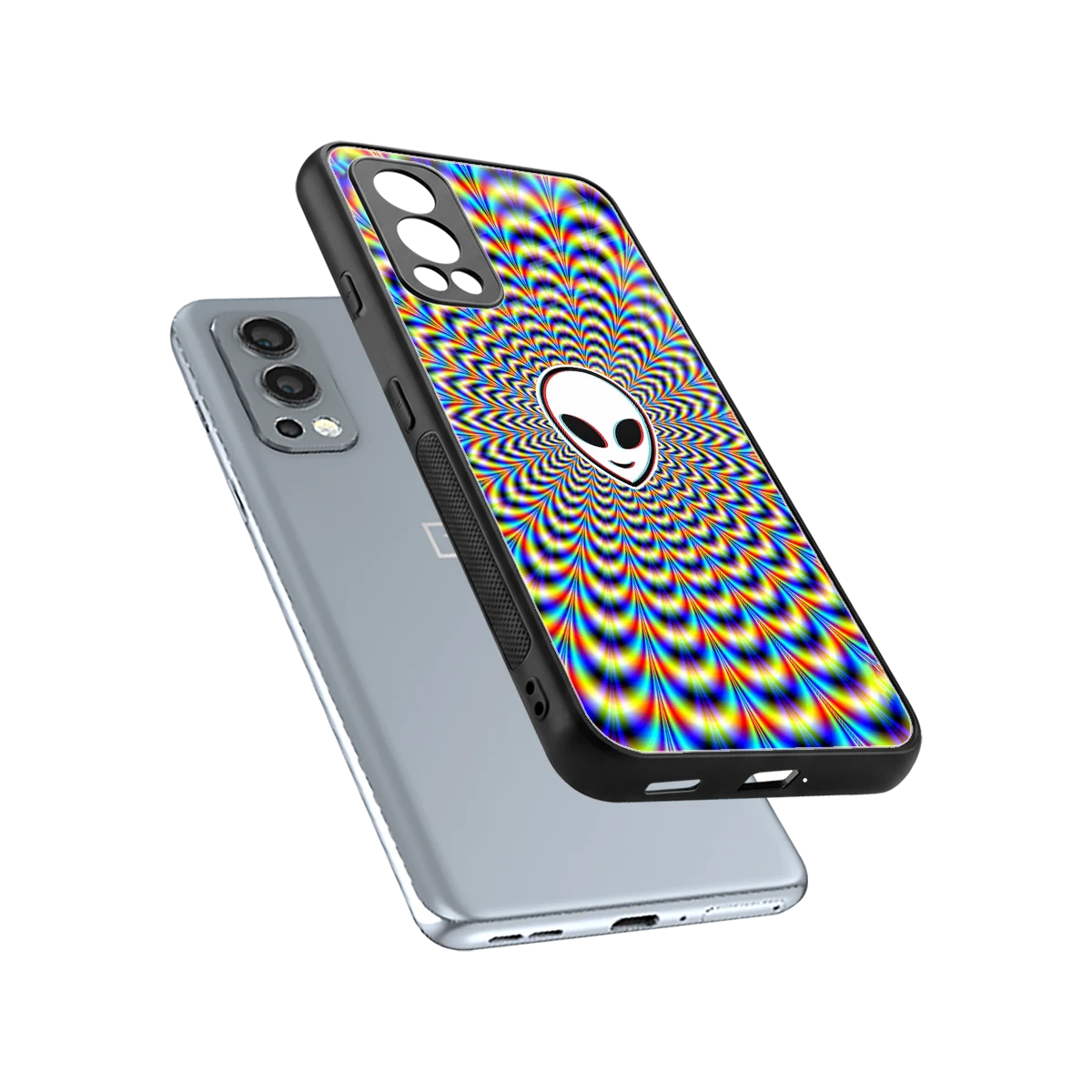 Galactic Vibes sleek oneplus nord 2 cover with tempered glass back and TPU edges