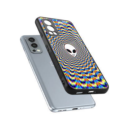 Galactic Vibes sleek oneplus nord 2 cover with tempered glass back and TPU edges
