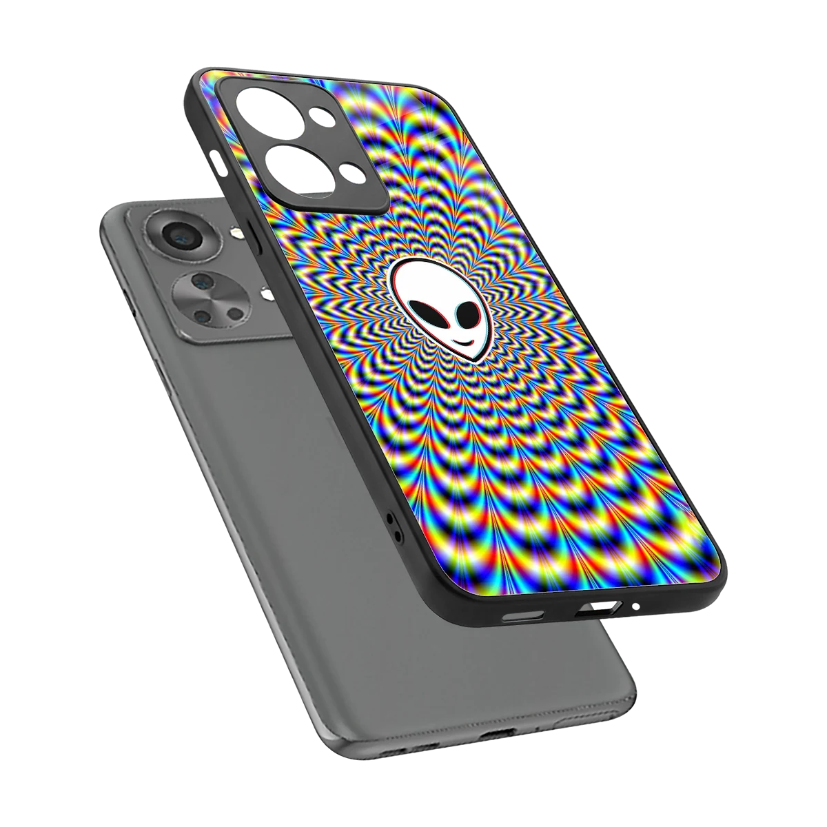 Galactic Vibes sleek oneplus nord 2t cover with tempered glass back and TPU edges