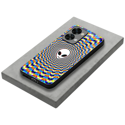 Galactic Vibes stylish phone case for oneplus nord 2t | glossy glass and slim fit