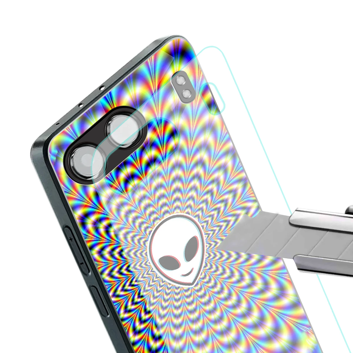 Galactic Vibes stylish phone case for oneplus nord 4 | glossy glass and slim fit