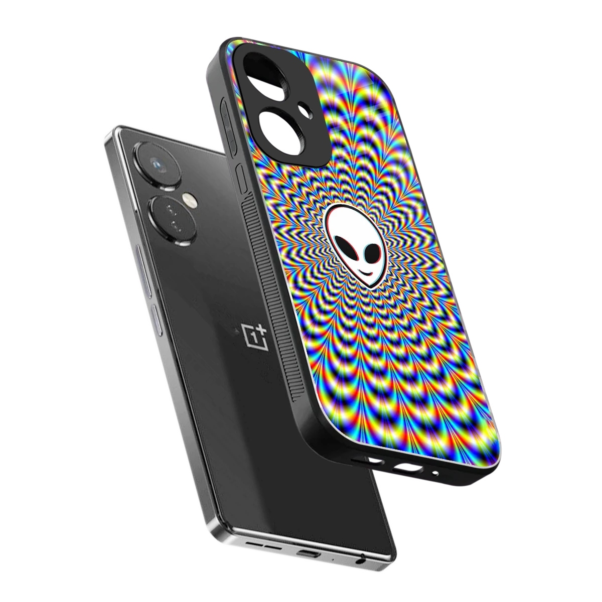 Galactic Vibes sleek oneplus nord ce 3 cover with tempered glass back and TPU edges