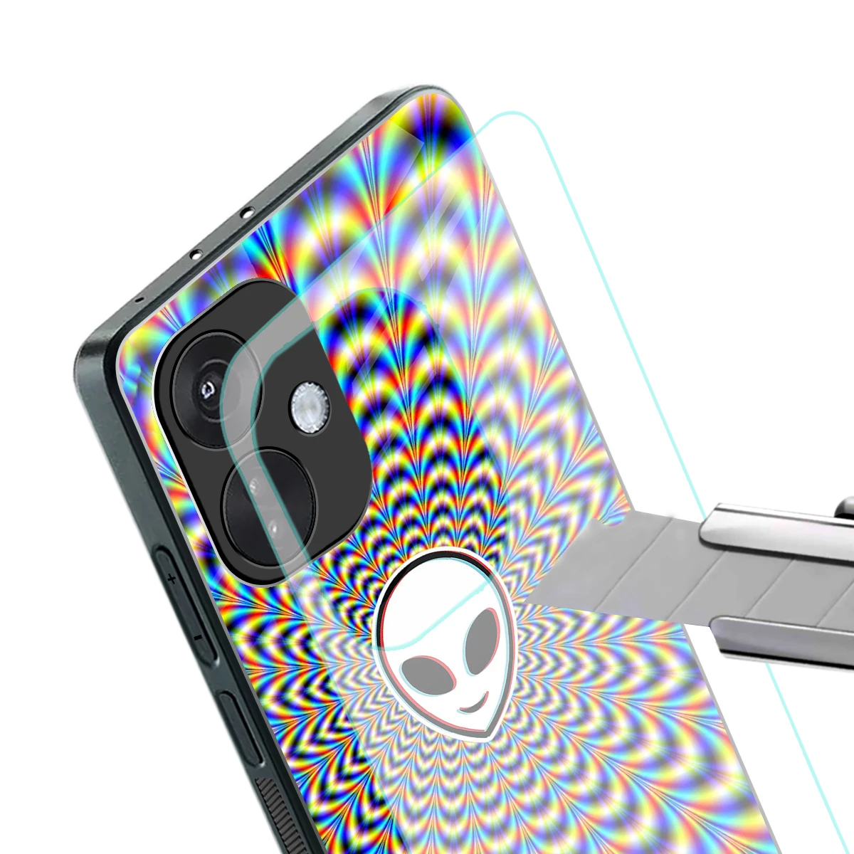 Galactic Vibes stylish phone case for oneplus nord ce 3 | glossy glass and slim fit