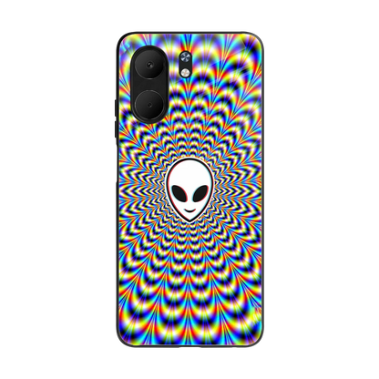 Galactic Vibes back phone cover | glass case for oppo a5x 5g