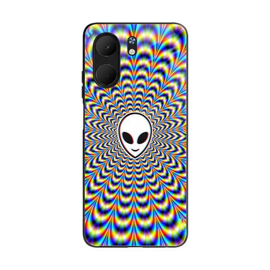 Galactic Vibes back phone cover | glass case for oppo a5x 5g