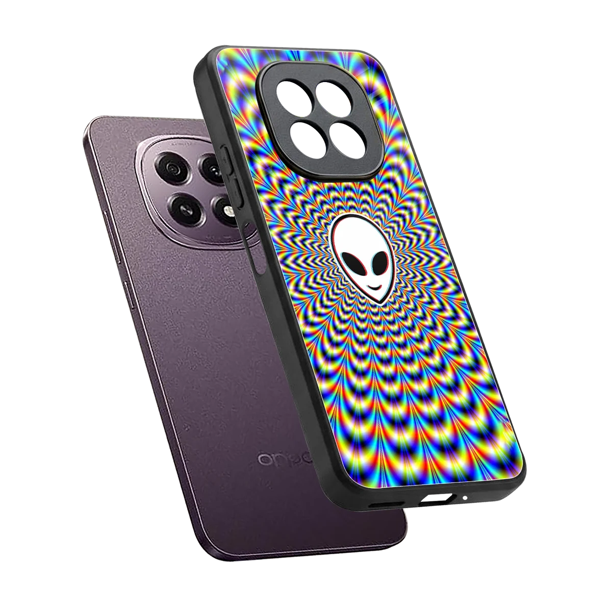 Galactic Vibes sleek oppo f29 5g cover with tempered glass back and TPU edges