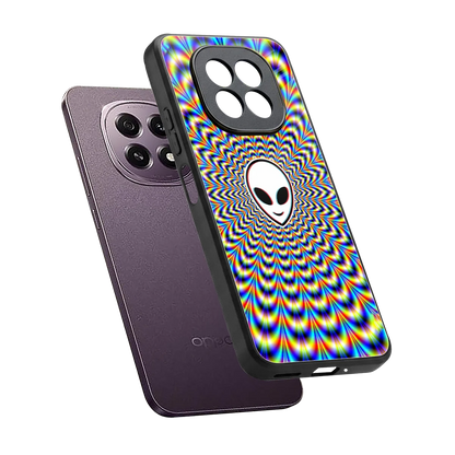 Galactic Vibes sleek oppo f29 5g cover with tempered glass back and TPU edges