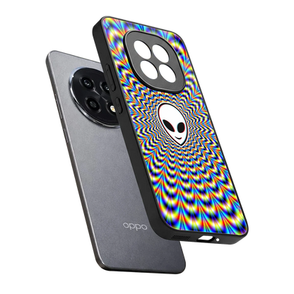 Galactic Vibes sleek oppo f29 pro 5g cover with tempered glass back and TPU edges