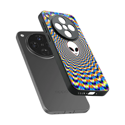 Galactic Vibes sleek oppo find x8 cover with tempered glass back and TPU edges