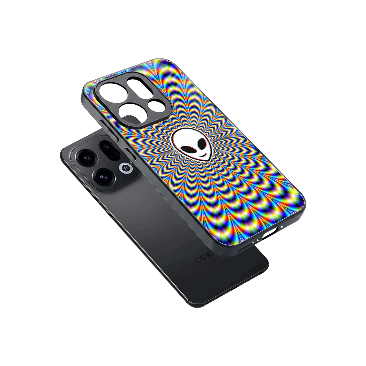 Galactic Vibes sleek oppo find x9 cover with tempered glass back and TPU edges