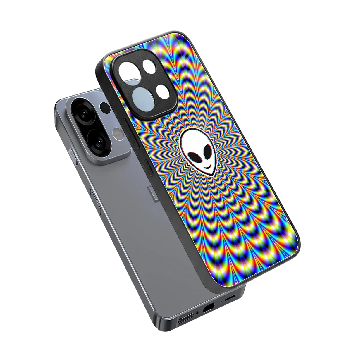 Galactic Vibes sleek oppo k13 5g cover with tempered glass back and TPU edges