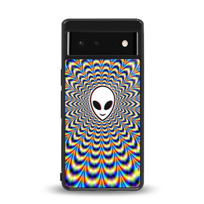 Galactic Vibes back phone cover | glass case for google pixel 6a