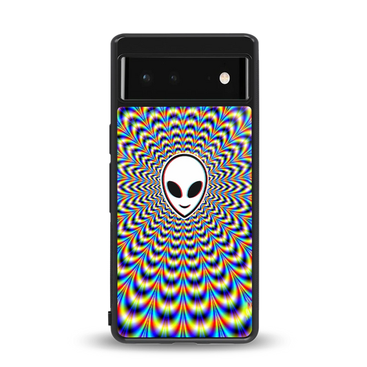 Galactic Vibes back phone cover | glass case for google pixel 6a