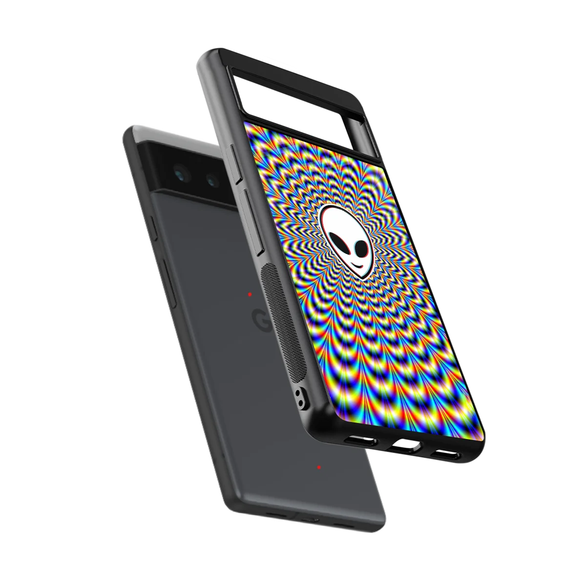 Galactic Vibes sleek google pixel 6 cover with tempered glass back and TPU edges