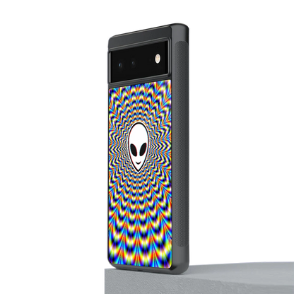 Galactic Vibes stylish phone case for google pixel 6a | glossy glass and slim fit