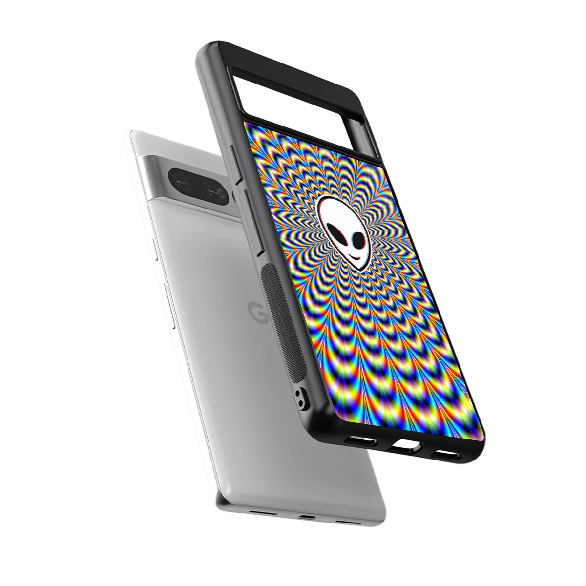 Galactic Vibes sleek google pixel 7 pro cover with tempered glass back and TPU edges