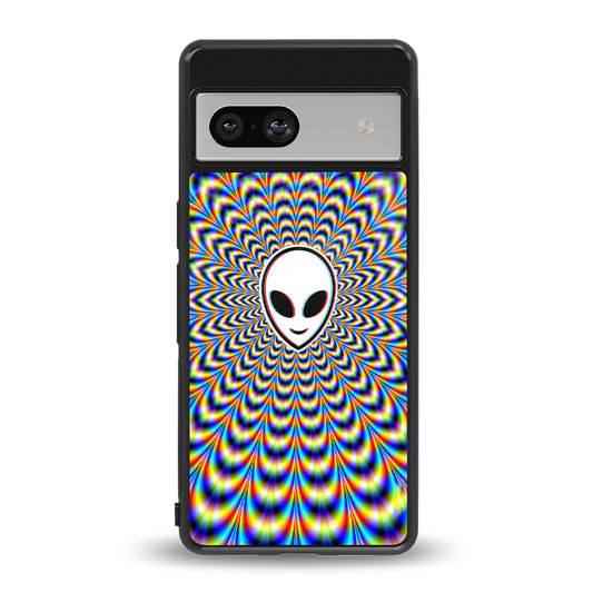 Galactic Vibes back phone cover | glass case for google pixel 7a