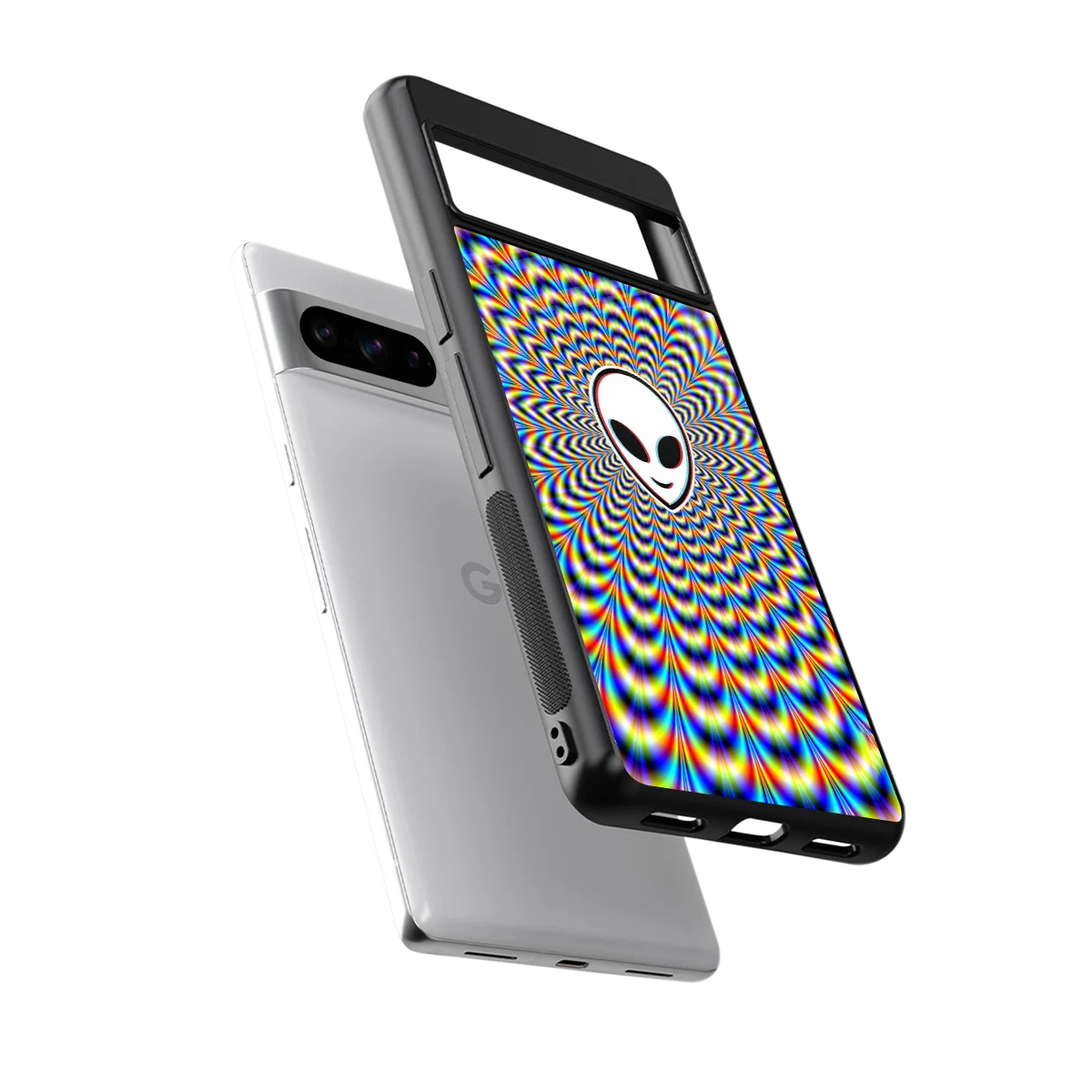 Galactic Vibes sleek google pixel 8 pro cover with tempered glass back and TPU edges