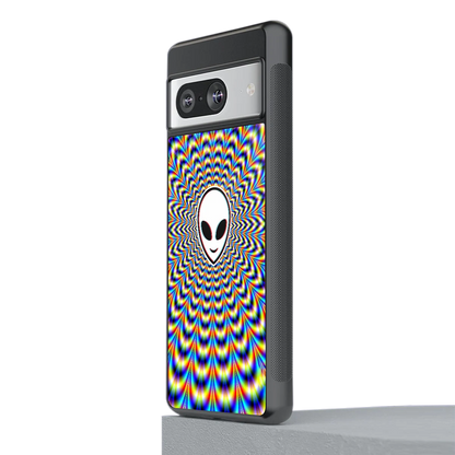 Galactic Vibes stylish phone case for google pixel 8 | glossy glass and slim fit