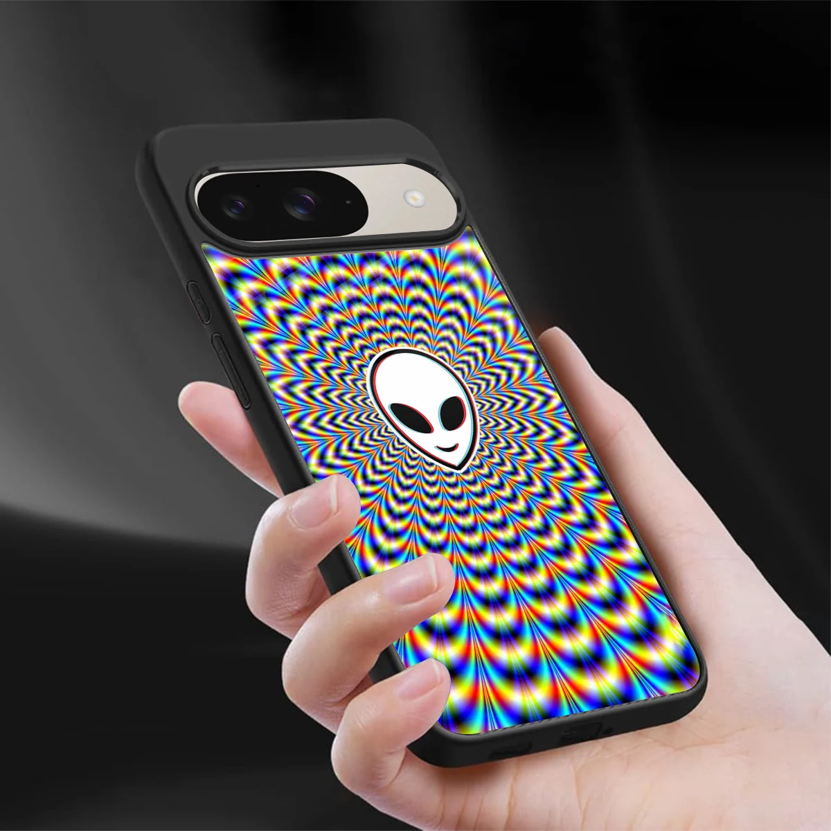 Galactic Vibes sleek google pixel 9 cover with tempered glass back and TPU edges