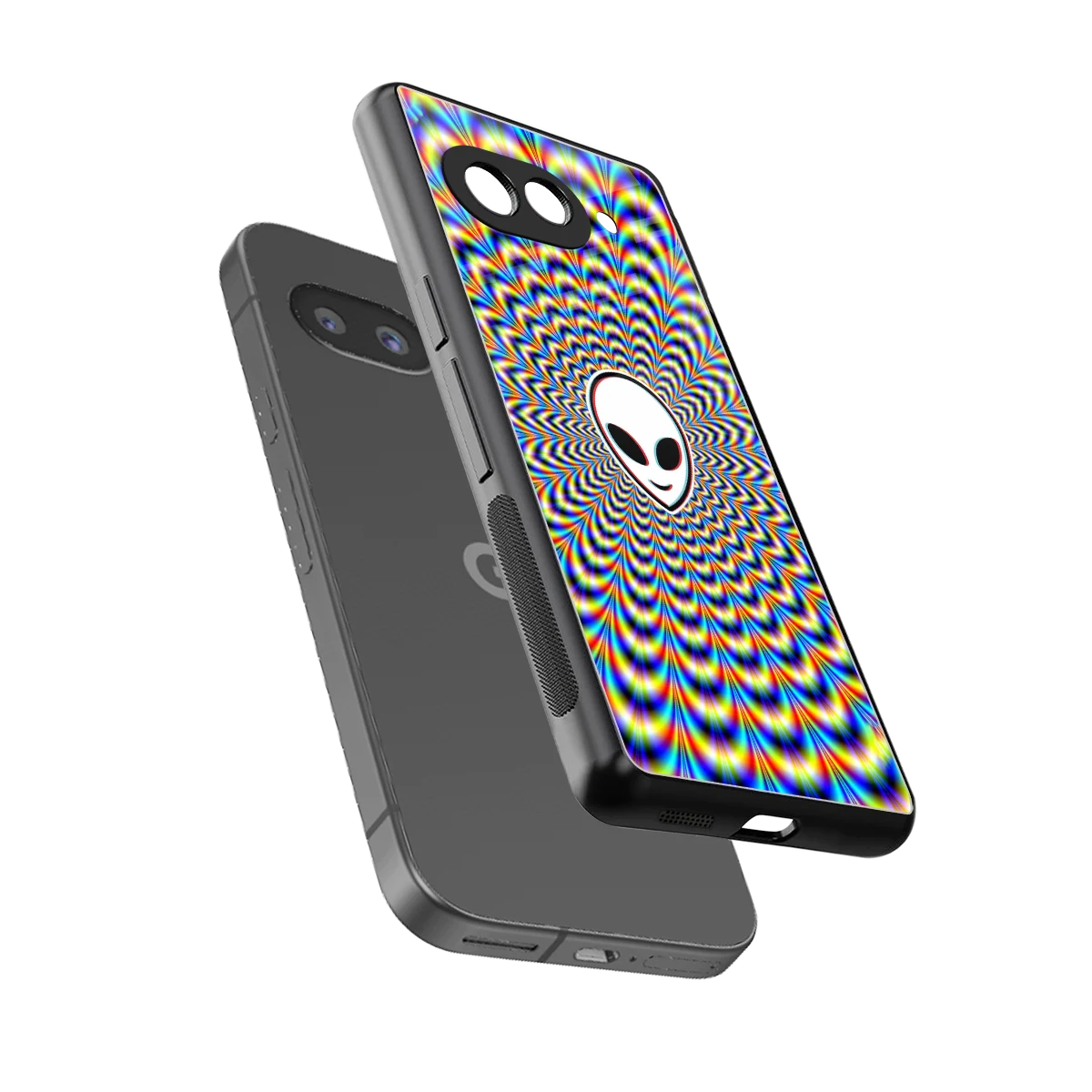 Galactic Vibes sleek google pixel 10a cover with tempered glass back and TPU edges