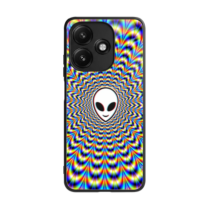 Galactic Vibes back phone cover | glass case for redmi 12 5g