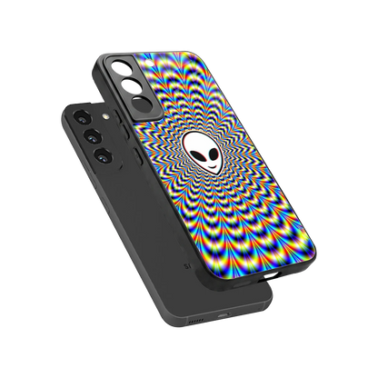 Galactic Vibes sleek samsung galaxy s22 cover with tempered glass back and TPU edges