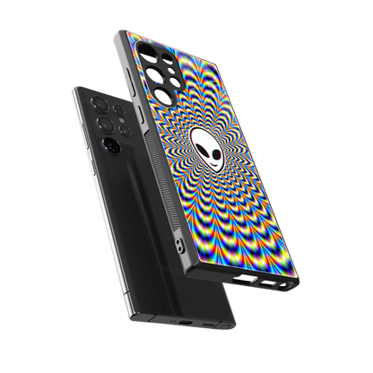 Galactic Vibes sleek samsung galaxy s23 ultra cover with tempered glass back and TPU edges