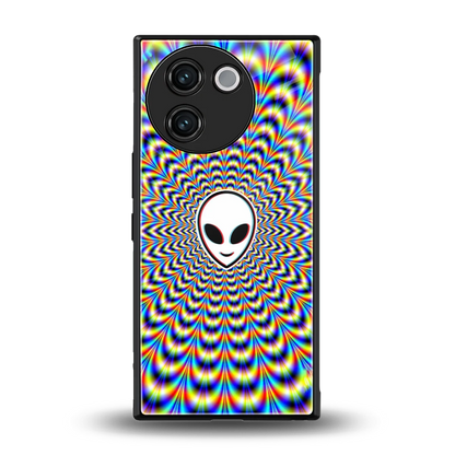 Galactic Vibes back phone cover | glass case for vivo v30e
